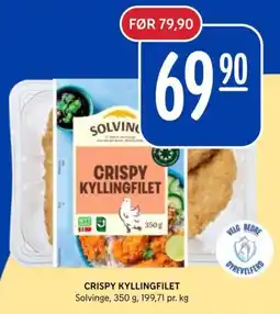 Rema 1000 Solvinge Crispy Kyllingfilet tilbud