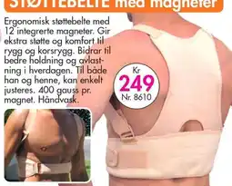 Nyttig Støttebelte med magneter tilbud