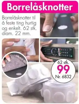 Nyttig Borrelåsknotter tilbud