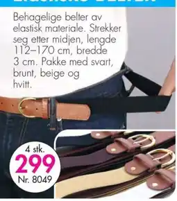 Nyttig Behagelige belter tilbud