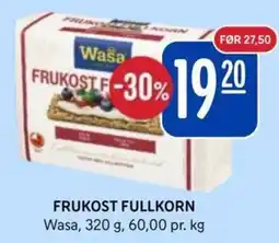Rema 1000 Wasa Frukost Fullkorn tilbud