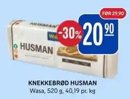 Rema 1000 Husman knekkebrød tilbud
