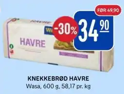 Rema 1000 Wasa knekkebrød havre tilbud