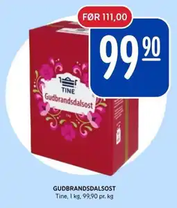 Rema 1000 Tine Gudbrandsdalsost tilbud