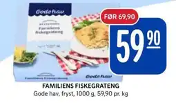Rema 1000 Gode hav Familiens fiskegrateng tilbud