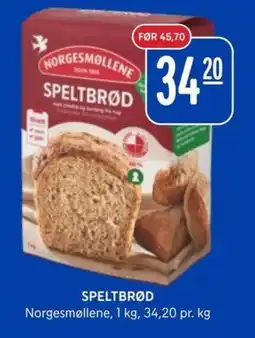 Rema 1000 Norgesmøllene speltbrød tilbud