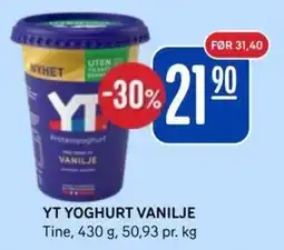 Rema 1000 Yt yoghurt vanilje tilbud