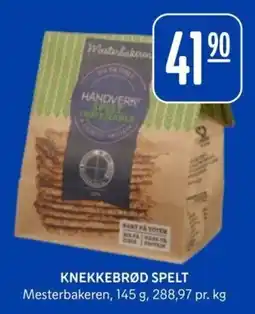 Rema 1000 Mesterbakeren knekkebrød spelt tilbud
