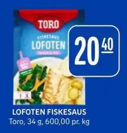Rema 1000 Toro Lofoten Fiskesaus tilbud