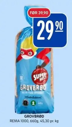 Rema 1000 Mesterbakeren Grovbrød tilbud