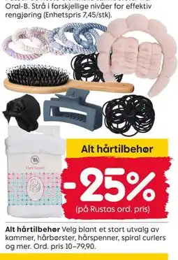 Rusta Alt hårtilbehør tilbud