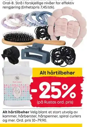 Rusta Alt hårtilbehør tilbud