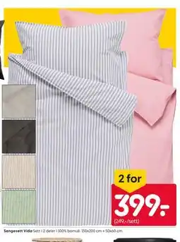 Rusta Sengesett Vida tilbud