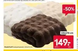 Rusta Pledd Fluff tilbud