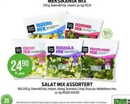 Kiwi SALAT MIX ASSORTERT tilbud
