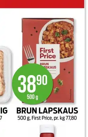 Kiwi BRUN LAPSKAUS tilbud