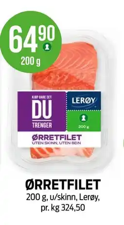 Kiwi ØRRETFILET tilbud