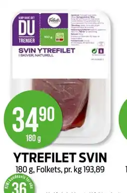Kiwi YTREFILET SVIN tilbud