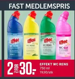 Europris EFFEKT WC RENS, Medlemspris tilbud