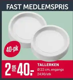 Europris TALLERKEN, Medlemspris tilbud