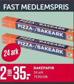 Europris BAKEPAPIR, Medlemspris tilbud