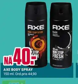 Europris AXE BODY SPRAY tilbud