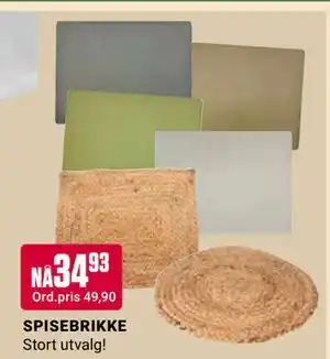 Europris SPISEBRIKKE tilbud