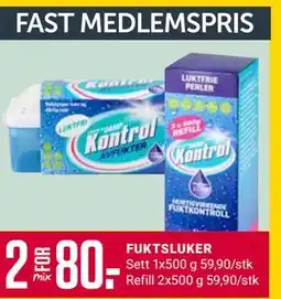 Europris FUKTSLUKER, Medlemspris tilbud
