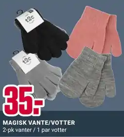 Europris MAGISK VANTE/VOTTER tilbud