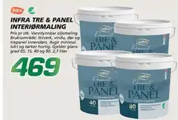 Coop Byggmix INFRA TRE & PANEL INTERIØRMALING tilbud