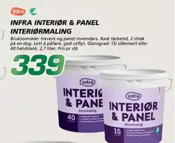 Coop Byggmix INFRA INTERIØR & PANEL INTERIØRMALING tilbud