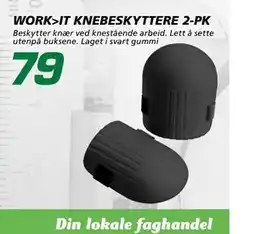 Coop Byggmix WORKIT KNEBESKYTTERE 2-PK tilbud