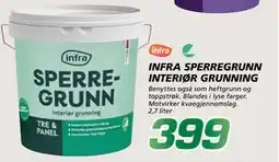 Coop Byggmix INFRA SPERREGRUNN INTERIØR GRUNNING tilbud