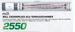 Coop Byggmix MILL CB2000PLUSS-ALU TERRASSEVARMER tilbud