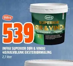 Obs Bygg INFRA SUPERIOR DPR & VINDU 40/HALVBLANK EKSTERIPRMALING tilbud