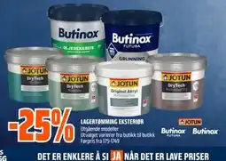 Obs Bygg LAGERTPMMING EKSTERIPR tilbud