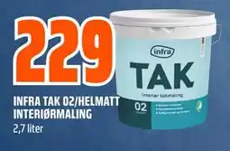 Obs Bygg INFRA TAK 02/HELMATT INTERIØRMALING tilbud