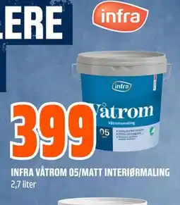 Obs Bygg INFRA VÅTROM 05/MATT INTERIØRMALING tilbud