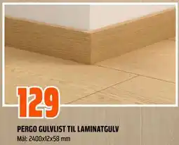 Obs Bygg PERGO GULVLIST TIL LAMINATGULV tilbud
