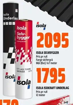 Obs Bygg ISOLA ISOKRAFT UNDERLAG tilbud