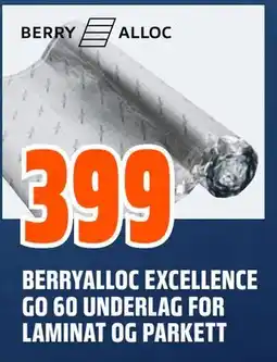 Obs Bygg BERRYALLOC EXCELLENCE GO 60 UNDERLAG FOR LAMINAT OG PARKETT tilbud