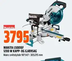 Obs Bygg MAKITA LS0816F 1200 W KAPP- OG GJÆRSAG tilbud
