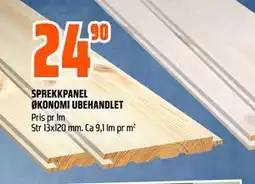 Obs Bygg SPREKKPANEL ØKONOMI UBEHANDLET tilbud