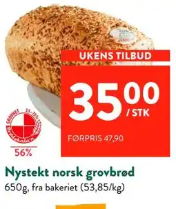 Jacobs Nystekt norsk grovbrød tilbud