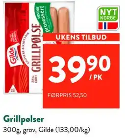 Jacobs Grillpølser tilbud