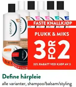 Jacobs Define hårpleie tilbud