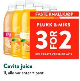 Jacobs Cevita juice tilbud