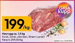 Gigaboks Høyrygg ca. 1,5 kg tilbud