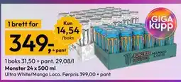 Gigaboks Monster 24 x 500 ml tilbud