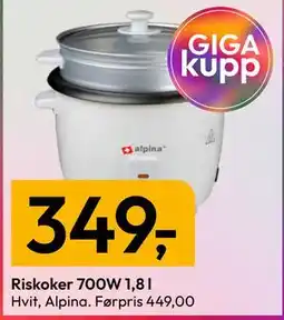 Gigaboks Riskoker 700W 1,8 l tilbud